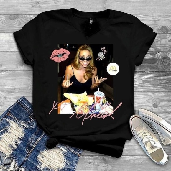 Gildan Other - Mariah Carey Mcdonalds T-shirt, Unisex Classic Retro T-Shirt